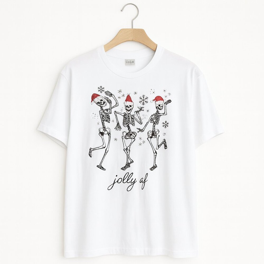 JOLLY AF | NWT| Dancing Skeleton Tee Shirt - Women’s Large